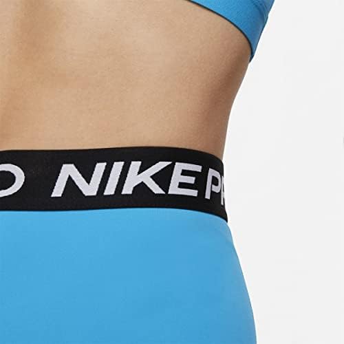 Nike Pro 365 Women'sенски средно-пораст исечен мрежен панел хеланки сина/црна боја