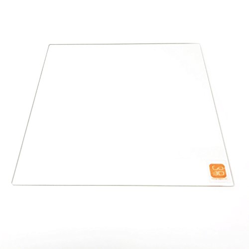 GO-3D Печати 300мм x 300mm Боросиликатна стаклена плоча/кревет w/рамен полиран раб за 3Д печатач