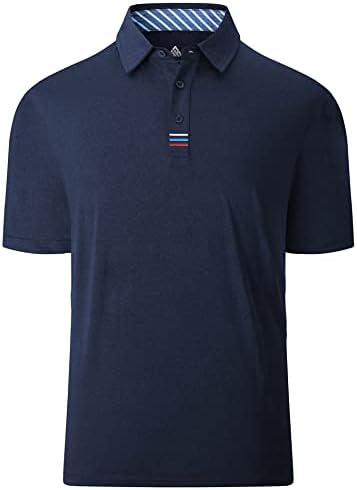 Lldress Mens Polo кошули со долги ракави и кратки ракави Обични голф влага се суши катјонска кошула