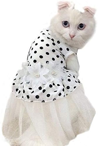 Ipet® Принцеза Флорална мачка забава невестинска венчаница мало куче цвет туту топка наметка кученце точка здолниште куче облека затегнати