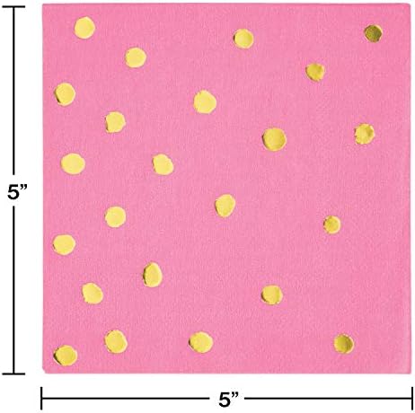Креативно конвертирање на салфетки за пијалоци од 192-броеви допир на бонбони со бонбони розова фолија