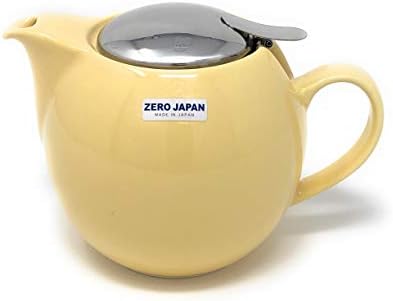 Нулта Јапонија тркалезна чајник 24 мл. со SLS капакот и инфузер бело