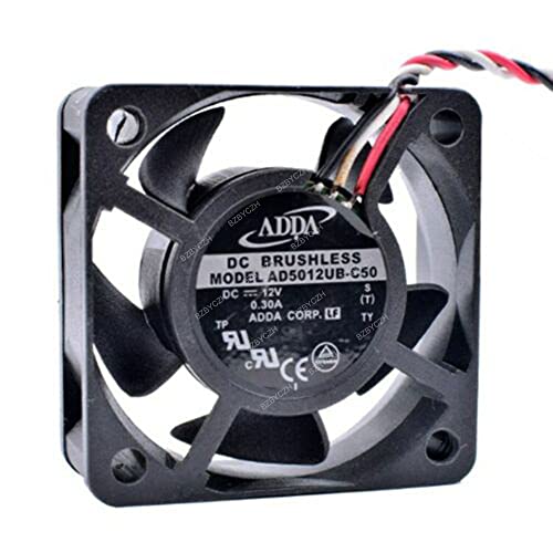 BZBYCZH компатибилен за ADDA AD5012UB-C50 12V 0,30A 5CM 50X50X20X20MM 3PIN FAIN FAN