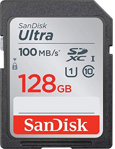 SanDisk 128gb Ultra SDXC UHS-Јас Класа 10 Мемориска Картичка 100MB/s U1, Целосна HD, SD Пакет Камера Картичка Со Goram Читач