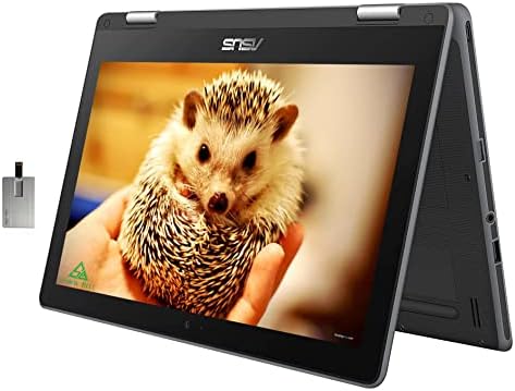 ASUS 2022 Chromebook Flip 2-во - 1 360° 11.6 HD Лаптоп, Intel Celeron N4000 Процесор, 4GB RAM МЕМОРИЈА, 32gb еммц Флеш Меморија,