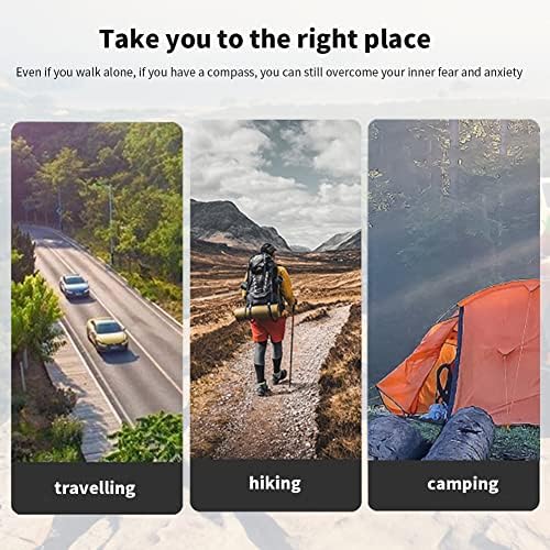 Џебен Компас за кампување, Пренослив Спортски Навигациски Компас За Преживување За Кампување Компас За Пешачење За Деца Мал Компас