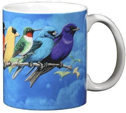 Диви Памук Песна Птица Спектар 11 Унца Керамички Кафе Кригла