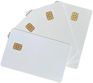 MOOKEENONE 10x SLE4442 Бели Картички, ISO7816 Rfid Контакт SLE 4442 Чип Пвц Паметни Бели ИЦ Картички За Управување Со Библиотека За