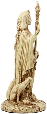 Еброс подарок паганско божество Хекат статуа Грчка божица на магично вештерство и некроманија Хекате со декоративна фигура 10,75 Н неутрална