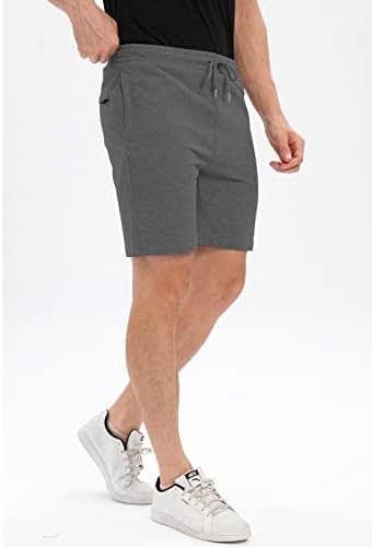 Qietopeb Mens Sum Shorts со џеб од патент