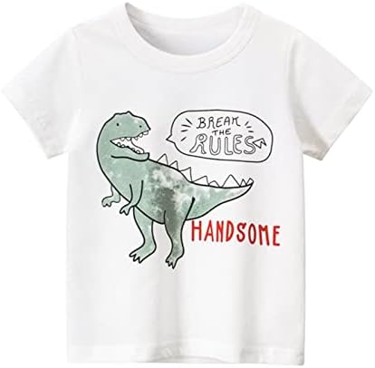Врвови за кошули, за 1-7 Т Момчиња за момчиња, дете, бебе години, деца со кратки ракави, цртан филм за облека со кратки ракави