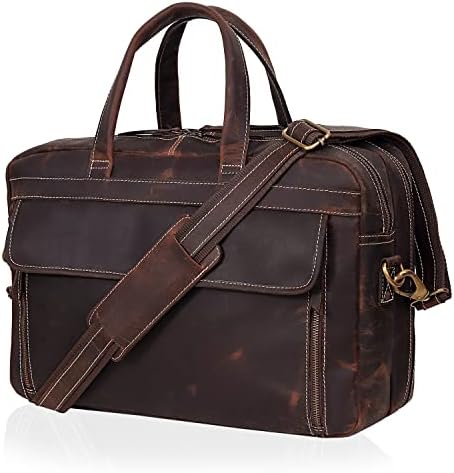HLC Unisex Возрасни патувања за патувања со месинџер со целосна жито чанти за деловни торби за мажи за мажи 17 инчи лаптоп торба