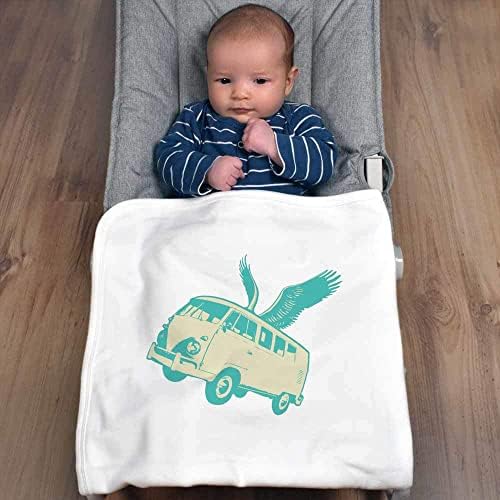 Azeeda 'Flying Campervan' Baby Baby/shawl