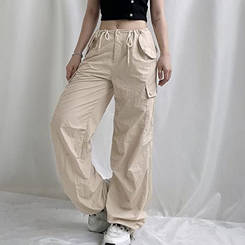 Долги панталони жени со џебови Редовно вклопување салон пакуваат меки спортски цврсти ремени што дишат лето директно