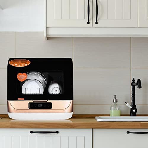 Portable Countertop на машини за миење садови Kitneed, компактни машини за миење садови, автоматска машина за миење садови со функција за сушење