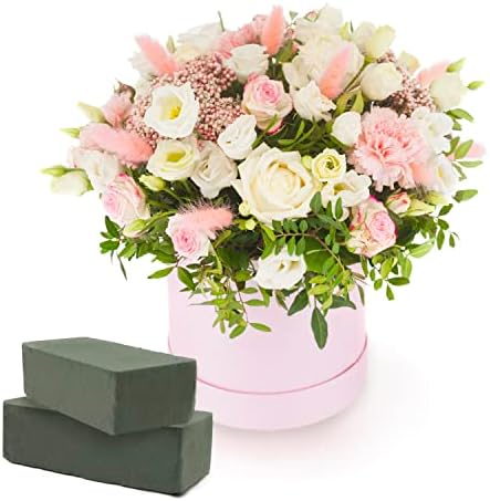 C Кристал лимон цветна пена блокови 2-пакет-9 x 4,2 x 2,8 инчи држач за цвеќиња на држачи за цвеќиња за свежи и вештачки цвеќиња-блокови