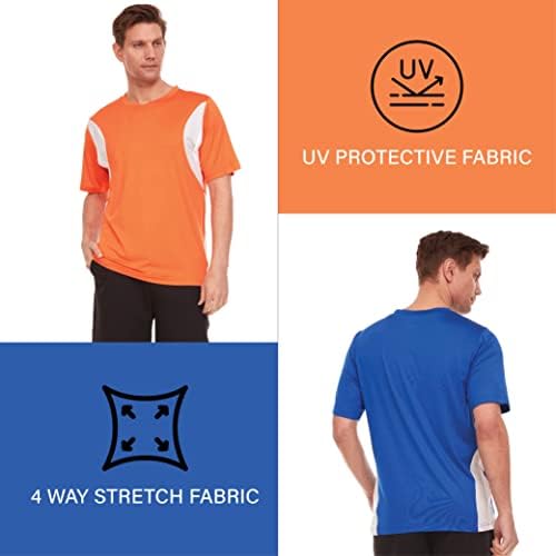 Атлетски кошули за мажи суви вклопуваат маици-маици за влага за тренингот за маж за мажи за маичка за перформанси со кошула 1 и 2 пакувања