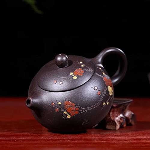 Wionc Кинески чајник чиста рака рачно изработена шарена кал насликана слива миризлива XI Shi Pot Purple Clay 188 Ball Doad 160ml