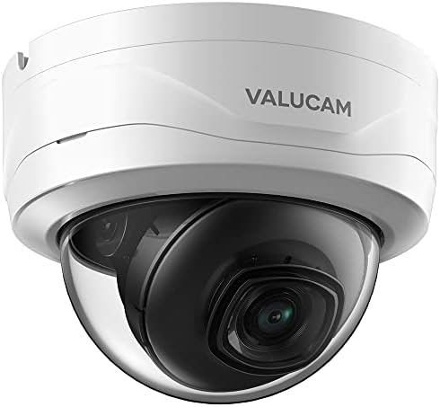 Valucam 4MP POE IP Dome Camera-вграден микро-леќа од 2,8 мм, паметно откривање на човекот/возило, затворено/отворено, starвездена светлина