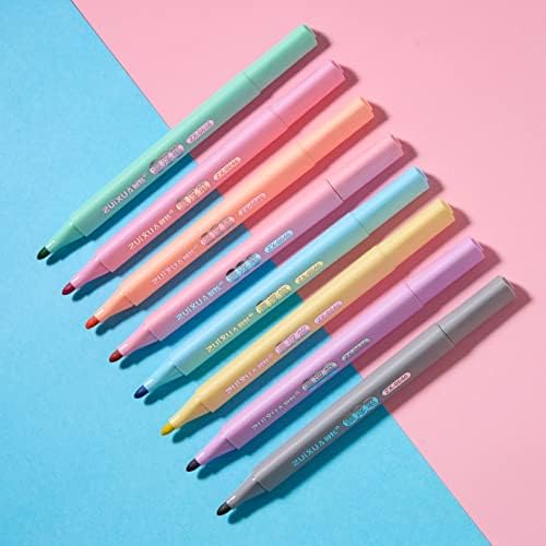 Маркери за суво бришење, симпатичен естетски маркер со 8 бои, избришан пенкало за бела табла за деца, пенкало за домашна канцеларија