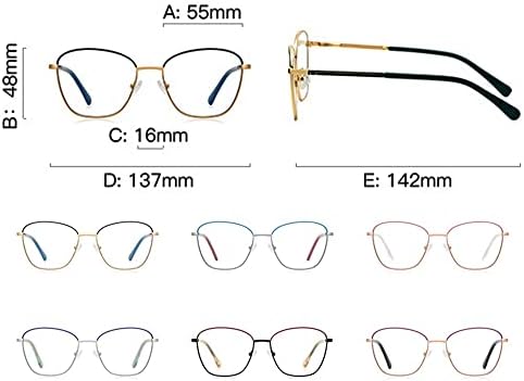 Плоштад Ресвио преголеми очила за читање за жени и машки метални рамки Рачно изработени читатели