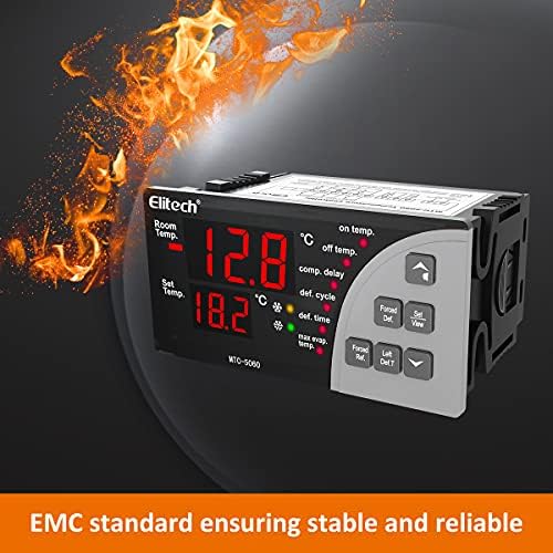 Elitech MTC-5060 Дигитален контролер на температурата Универзален термостат ладна просторија ладил за ладење на ладење 110V