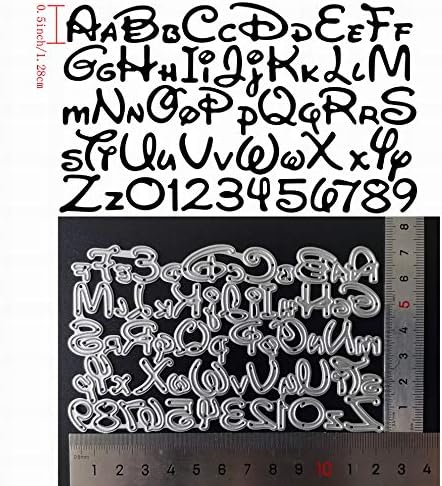 Метална азбука за умирање за правење картички, сечење умира броеви и букви за изработка на хартија за книги од Бариуфул