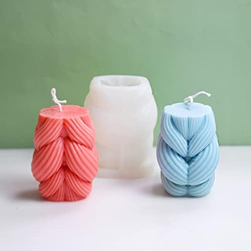 Ткаени јаже силиконски калап -свеќа сапун DIY занаетчиски материјали за почетници почетници за печење торта украси мувла силиконски