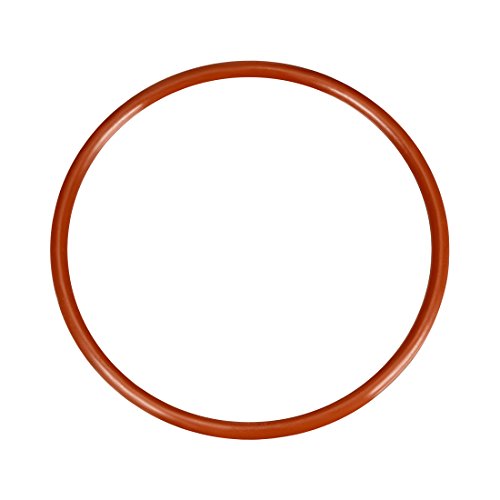 Uxcell Silicone O-Ring, 80mm OD, 73 mm ID, ширина од 3,5 mm, заптивка за заптивки на VMQ, црвена боја, црвена