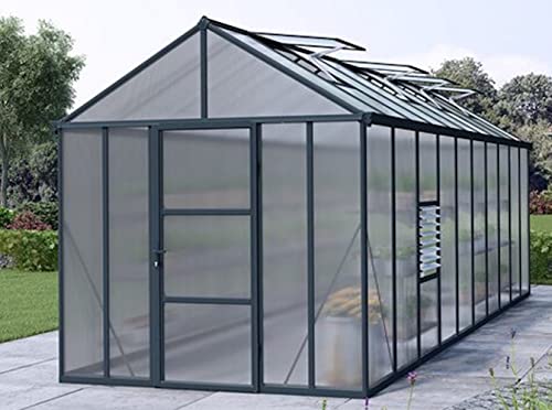 Falken Design Multiwall PoliCarbonate лист, лист за покривање на стаклена градина, јасен, 15 x 24 x 8mm