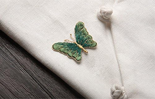 Honbay 12 парчиња шарени везници за пеперутка Апликација железо на закрпи за шиење занаетчиска декорација