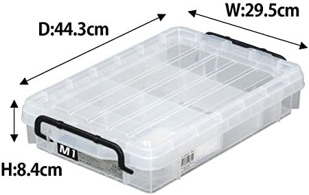 Boxе jej Astage NW Box M-1 кутија за складирање, изработена во Јапонија, складирање на додатоци, складирање на алатки, делителна плоча,