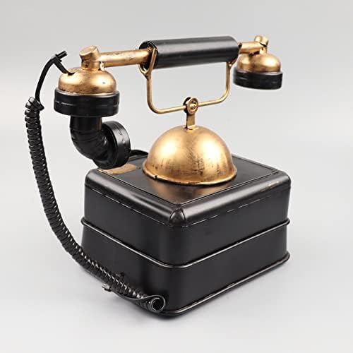 Myaou Classic Retro Telephone Vintage Style Corde Telege со копче за притискање старомодно фиксно биро телефон за домашна канцеларија хотел