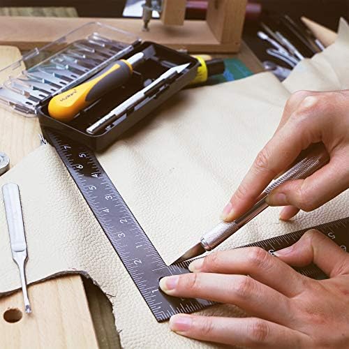 Mulwark 16 -парчен прецизен хоби нож сет - точен нож поставен за моделирање - занаетчиска рачка за ножеви прилагодена со сечило