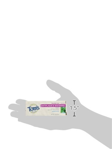 Том на Мејн, флуорид без антиплак и белење паста за заби - пеперминт, 1 унца