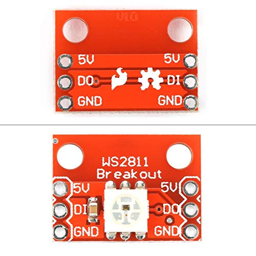 5 парчиња предводена табла за модул за модул WS2812 RGB 5050 RGB со чип WS2812S се користи за 5050 RGB LED