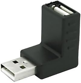 BL 90 степени USB 2.0 тип А машко до женски адаптер за проширување на конверторот USB