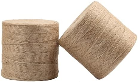 Jinyawei ефтино јаже Природно јаже со јаже памук памучен кабел јута канап за занаетчиски закачалки за растителни закачалки Macrame комплет