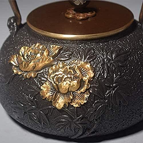 Едноставно и креативно леано железо поставено леано железо Јапонско железо тенџере со рачно изработено железо тенџере леано железо варен чај
