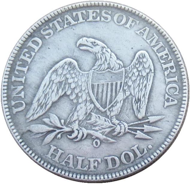 Американско знаме на половина долар 1840 Сребрена позлатена реплика комеморативна монета