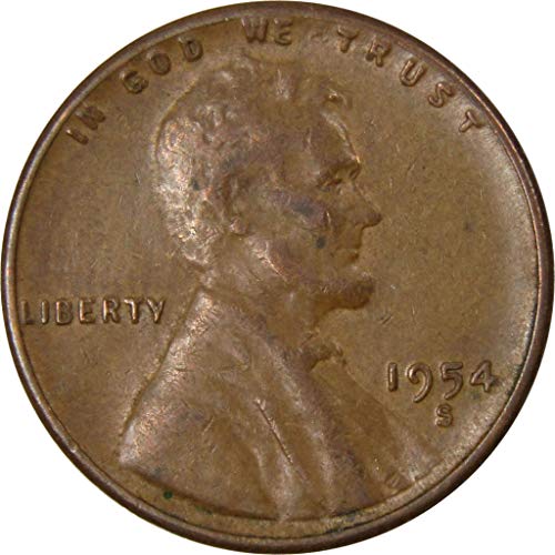 1954 С Линколн Пченица Цент Аг За Добар Бронзен Денар 1с Монета Колекционерски