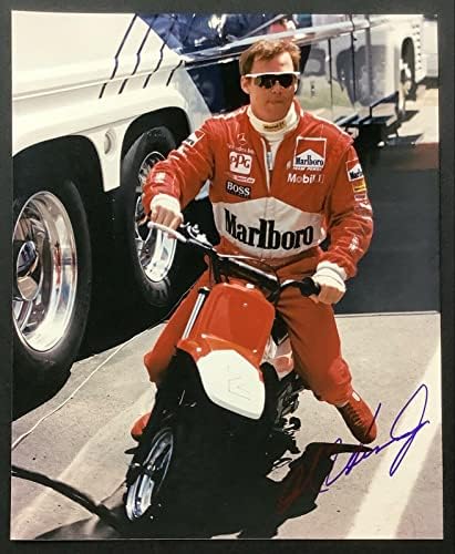 Al Unser JR потпишана фотографија 8x10 Racing Indy Car Autograph Cart 500 Marlboro TPG 1 - Автограмирани фотографии од MLB