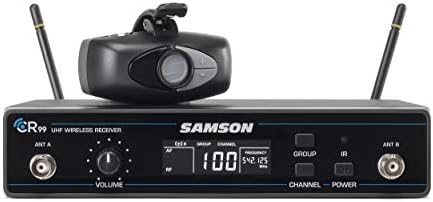 Samson AHX слушалки за микро -предавател UHF безжичен систем, D Band