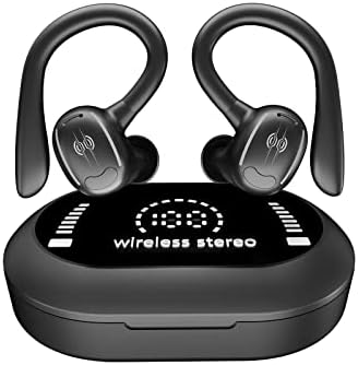 Слушалки за безжични Слушалки Qonioi-Bluetooth 5.3 Слушалки Со Големо Светло На Екранот За Дигитален Дисплеј, Слушалки Со Спортски