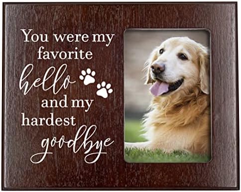 Елегантни знаци Меморијални подароци за кучиња - Рамка за сеќавање на сликата ти бевте омилени здраво и најтешко збогум - сочувство за губење