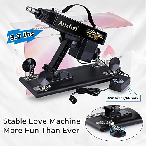 Auxfun Sex Love Machine Возрасна играчка, 3xlr конектор автоматски машини за машки и женски мастурбација, автоматска и прилагодлива