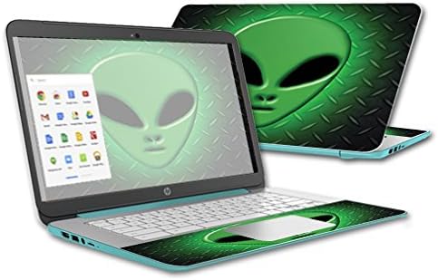 MOINYSKINS кожата компатибилна со HP Chromebook 14 Chate Wrap Cover Skins Sneper Alien Invasion Invasion