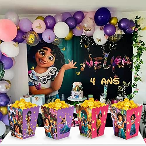 24 ПАРЧИЊА ен-канто материјали за роденденска забава. партија корист Пуканки Кутии, Деца Момчиња и девојки за роденденски украси