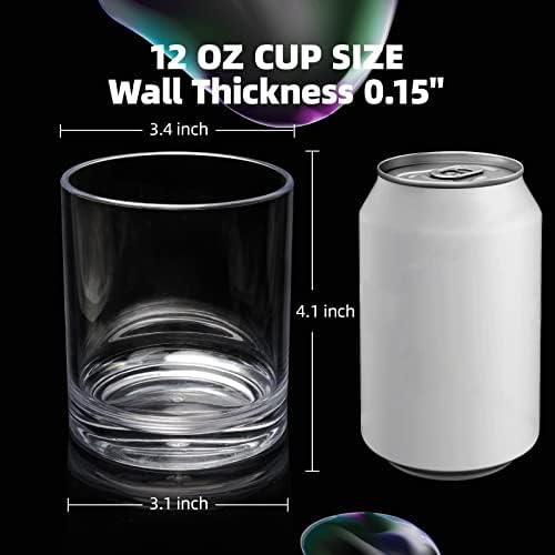 Хигиински Класични Пластични Чаши За Пиење Чаши За Пиење Од 12 Безбедни Машини За Миење Садови, Еднократно Пластични Чаши За