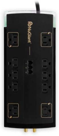 Nugiant NSS05 10-Outlet Power Surge Protector